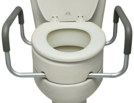 Essential Medical Supply Elevated Toilet Seat with Arms
